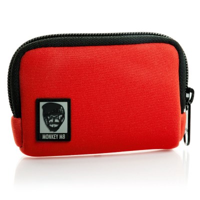 Monkey M8 Red Grand Wallet Neopren med 12 plastfickor för kort