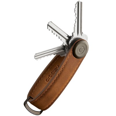Orbitkey Key Organizer Nyckelring Crazy Horse Chestnut Brown