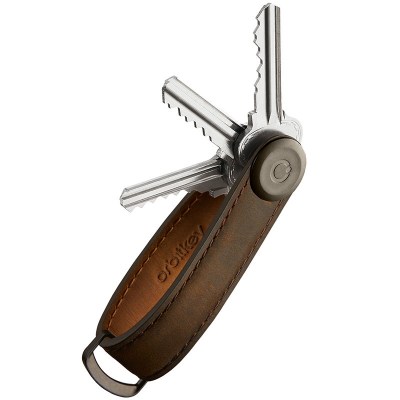 Orbitkey Key Organizer Nyckelring Crazy Horse Oak Brown