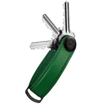Orbitkey Pebbled Leather Emerald - Nyckelhållare