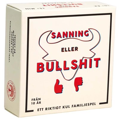 Sanning eller Bullshit kortpel Nicotext