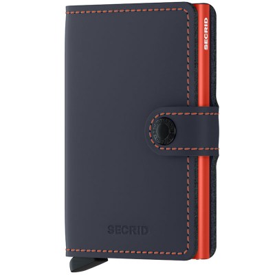 Secrid Miniwallet Matte Night Blue & Orange