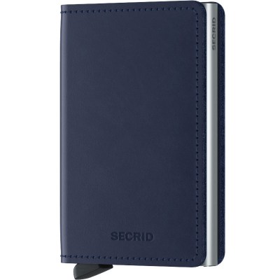 Secrid Slimwallet Navy - Silver