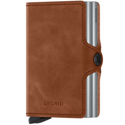Secrid Twinwallet Vintage Cognac Silver