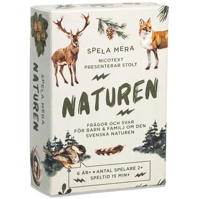 Spela mera Naturen - Nicotext kortspel