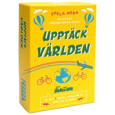 Spela mera Upptäck världen - Nicotext kortspel